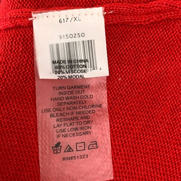 NWT VINCE CAMUTO Studded Shoulder Animal Print Jacquard Sweater Size XL - Picture 9 of 9